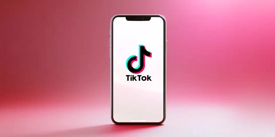 iPhone displaying TikTok logo, ideal for creating captivating TikTok videos